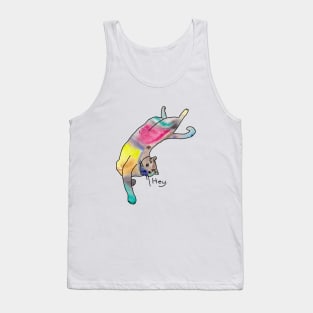 Hey! Watercolour Cat Tank Top